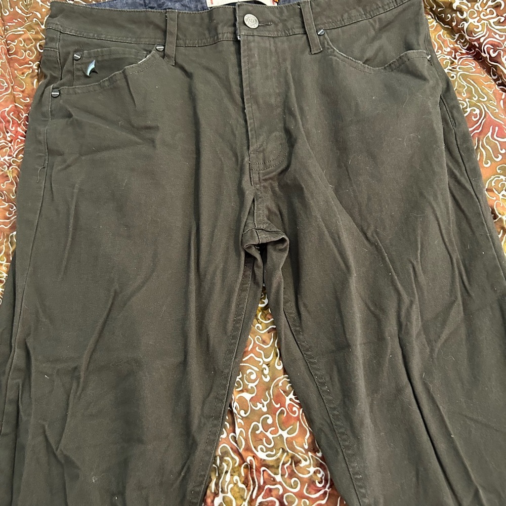 Men's Taylor Vintage Green/Gray Slim Casual Pants